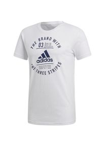 adidas Performance, Herren T-Shirt 'Emblem', Marine / Weiß