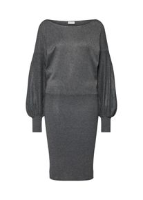 Vila, Damen Kleid 'NOMANE KNIT BOATNECK L/S DRESS', Dunkelgrau