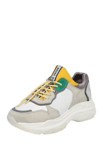 Bronx, Damen Sneaker Low, Gelb / Hellgrau / Weiß