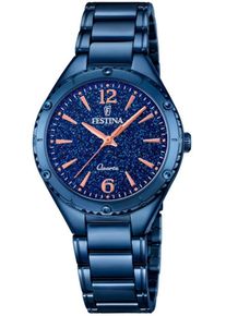 Festina, Damen Quarzuhr, Blau / Altrosa