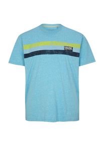 s.Oliver RED LABEL, Herren T-Shirt, Aqua / Gelb / Schwarz