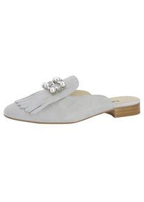 Heine, Damen Sabot, Beige / Grau