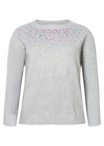 JUNAROSE, Damen Pullover, Graumeliert