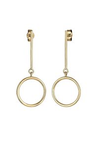 Elli, Damen Ohrringe 'Geo, Kreis', Gold
