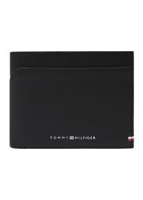 Tommy Hilfiger, - Geldbörsen & Etuis 'BI-MATERIAL CC FLAP AND COIN', Schwarz