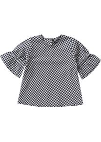 Blue Seven, M&auml;dchen Kurzarmbluse, Schwarz / Wei&szlig;