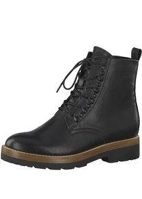 Marco Tozzi, Damen Schn&uuml;rstiefel, Schwarz