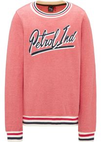 PETROL INDUSTRIES, M&auml;dchen Sweatshirt, Hellpink / Schwarz / Wei&szlig;