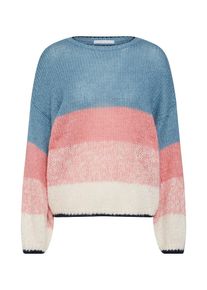 Vila, Damen - Pullover & Strickjacken 'VIRAYLA L/S KNIT', Rauchblau / Rosa / Pastellpink / Naturwei&szlig;
