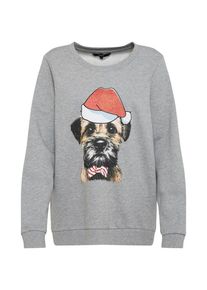Véro Moda VERO MODA, Damen Sweatshirt 'XMAS FUNNY SWEAT', Hellgrau
