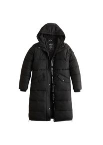 Hollister, Damen Mantel 'XM18-DOWN PUFFER PARKA', Schwarz