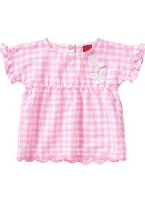 s.Oliver Junior, M&auml;dchen Kurzarmbluse, Pink / Wei&szlig;