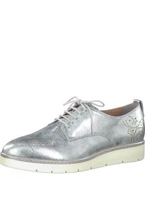 Tamaris, Damen Schnürschuh, Silber