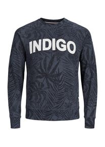 PRODUKT, Herren Sweatshirt, Navy / Taubenblau / Weiß