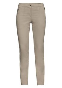 sheego Casual, Damen Anzughose, Dunkelbeige
