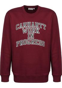Carhartt Work In Progress Carhartt WIP, Herren Sweatshirt 'Division', Dunkelgrau / Merlot / Weiß