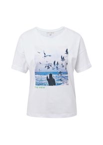 Tom Tailor Denim, Damen T-Shirt, Mischfarben / Weiß