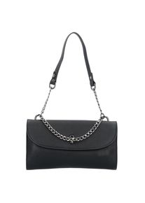 Esprit, Damen Natasha Schultertasche 27 cm, Schwarz / Silber