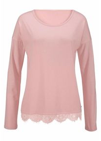 Lascana, Damen Langarmshirt, Rosa
