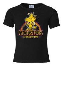 logoshirt, T-Shirt Woodstock - Snoopy Peanuts - Summer Of Love, Gelb / Schwarz