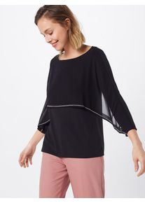 DKNY, Damen Bluse 'ASYM CAPE EMBELLISHED TRIM', Schwarz