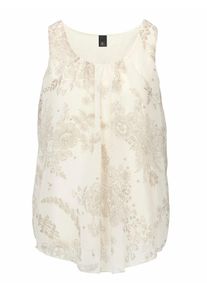 Heine, Damen Blusentop gemustert, Sand