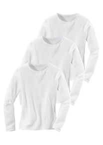 Maier Sports, Langarmhemd, Wei&szlig;