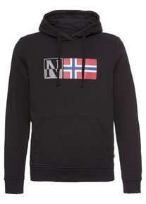 Napapijri, Herren Pullover 'Benos', Blau / Rot / Schwarz / Wei&szlig;