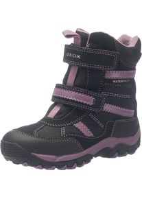 Geox, M&auml;dchen Winterstiefel, Dunkellila / Schwarz