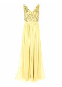 Heine, Damen Abendkleid mit Pailletten, Gelb