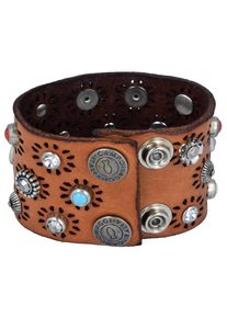Campomaggi, Damen Armband, Hellblau / Braun / Schwarz