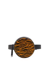 Mango, Damen Tasche 'Hft Tigre', Orange / Schwarz