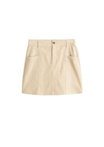 Mango, Damen Rock 'Cordu', Creme
