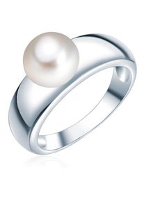 Valero Pearls, Damen Silberring mit Süßwasser-Zuchtperle, Silber