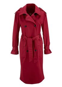 Heine, Damen Trenchcoat, Braun / Rot