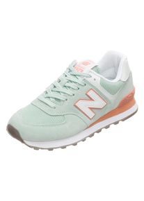 New Balance, Damen Sneaker 'WL574-B', Mint / Dunkelorange / Weiß