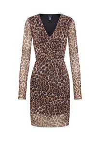 New Look, Damen Kleid 'GO ANIMAL', Braun / Schwarz