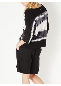 Sandwich, Damen Blouse, Schwarz / Weiß