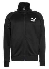Puma, Herren Trainingsjacke 'ICONIC T7 TRACK JACKET PT', Schwarz / Wei&szlig;