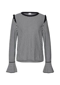 BOSS, Damen Pullover 'Idindy', Nachtblau / Offwhite