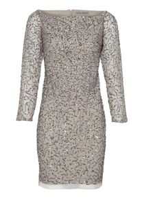 Heine, Damen Cocktailkleid, Silbergrau