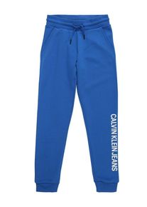 Calvin Klein Jeans, Hose 'LOGO COTTON TERRY SWEATPANTS', Blau