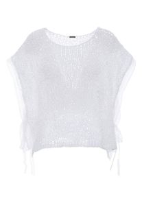 Apart, Damen Poncho- Pullover, Wei&szlig;