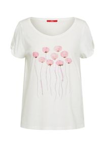s.Oliver RED LABEL, Damen Jerseyshirt, Rosa / Schwarz / Wei&szlig;