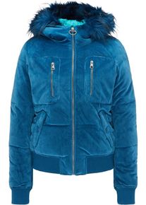 Dry Laundry Japan Dry Laundry, Damen Blouson, Blau / Neonblau