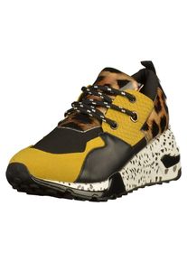 Steve Madden, Damen Sneaker 'CLIF', Gelb / Schwarz / Wei&szlig;