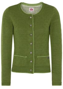 Spieth & Wensky SPIETH & WENSKY, Damen Strickjacke "Karlotta", Grasgrün