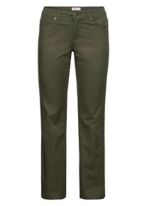 sheego Casual, Damen Basic Bootcuthose, Dunkelgrün