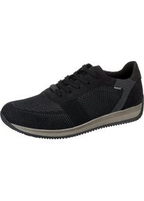 Ara, Damen Sneakers 'Lisboa Fusion4', Dunkelbeige / Kobaltblau