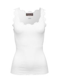 rosemunde, Damen Fein geripptes Top, Weiß